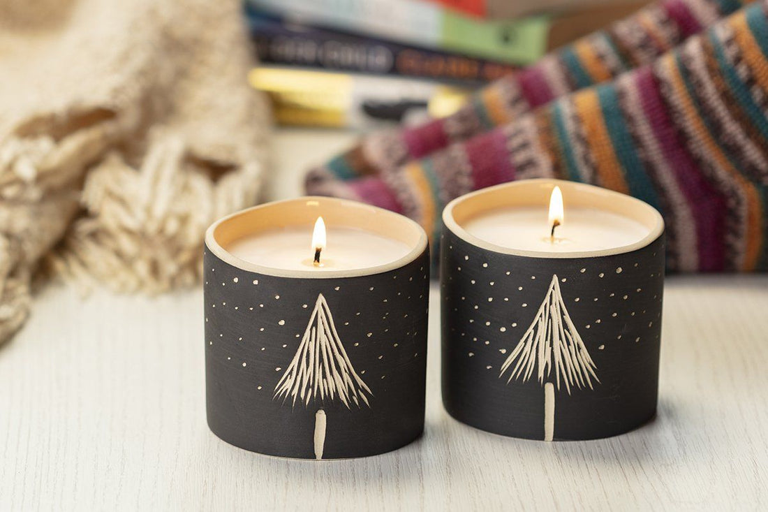 Winter Tree Candle