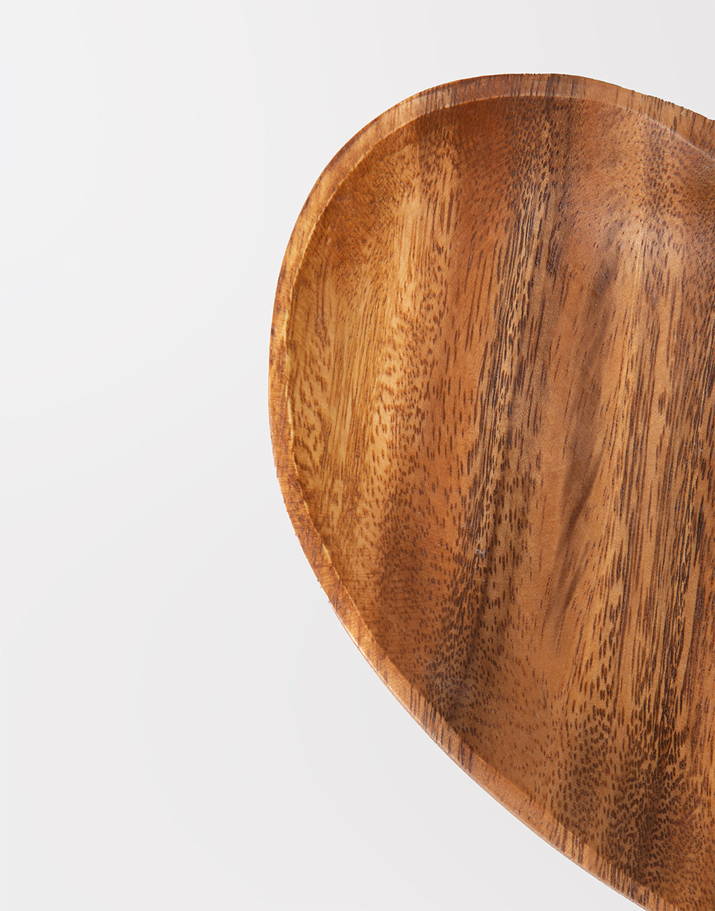 Acacia Wood Heart Tray | The Little Market